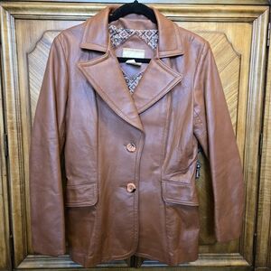 Vintage Woman's Leather Blazer From The Bay